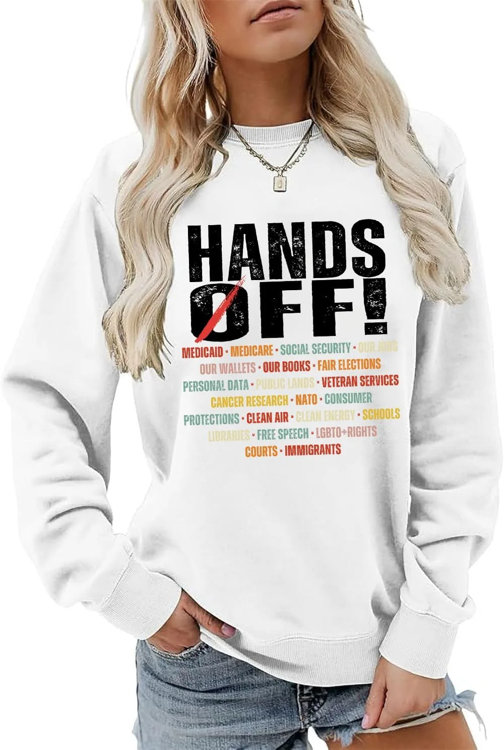 

Толстовка с капюшоном Hands Off Protest Unisex