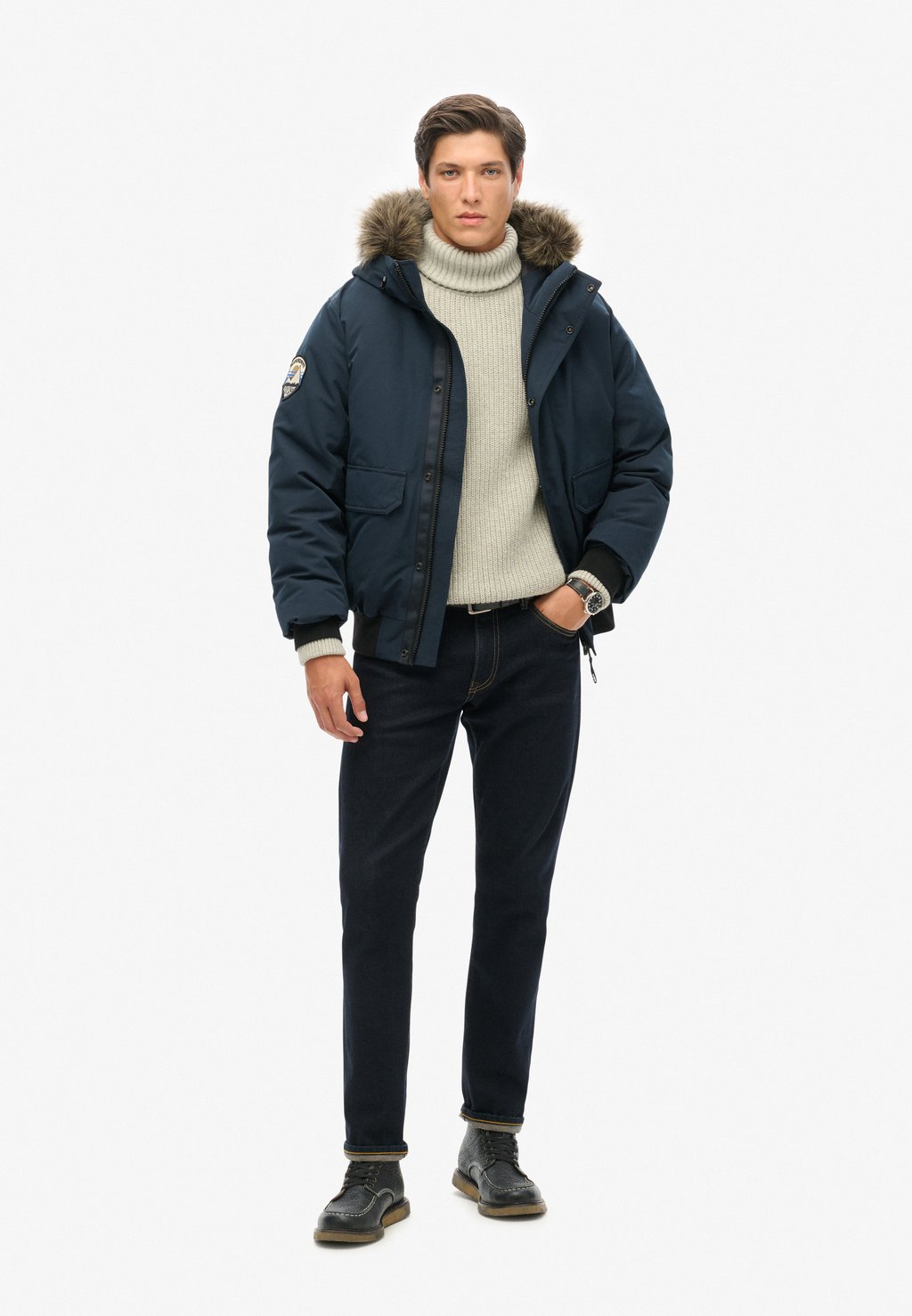 

Зимняя куртка Superdry, синий