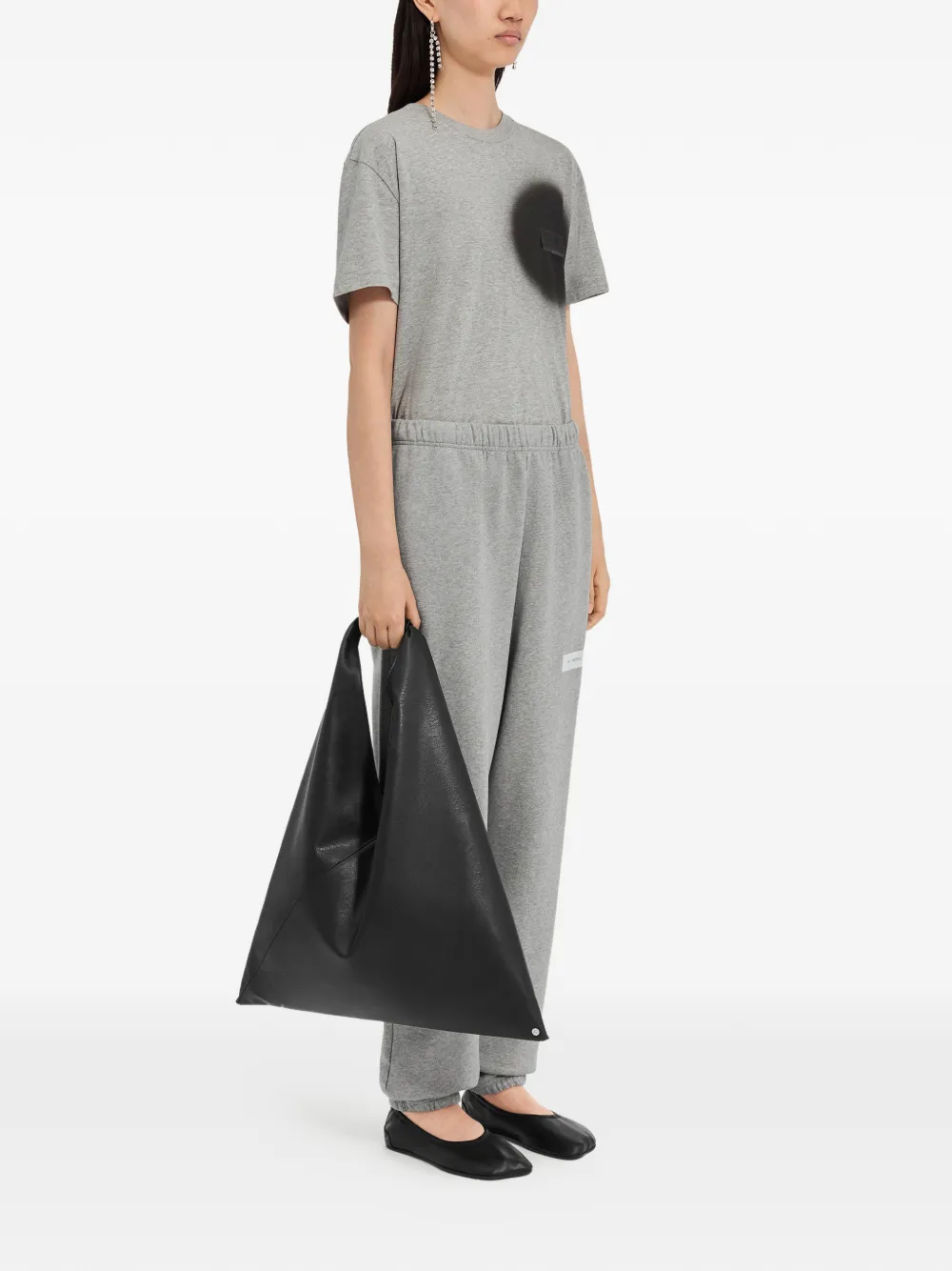 Спортивные брюки с нашивкой-лейблом Mm6 Maison Margiela, серый — фото 3