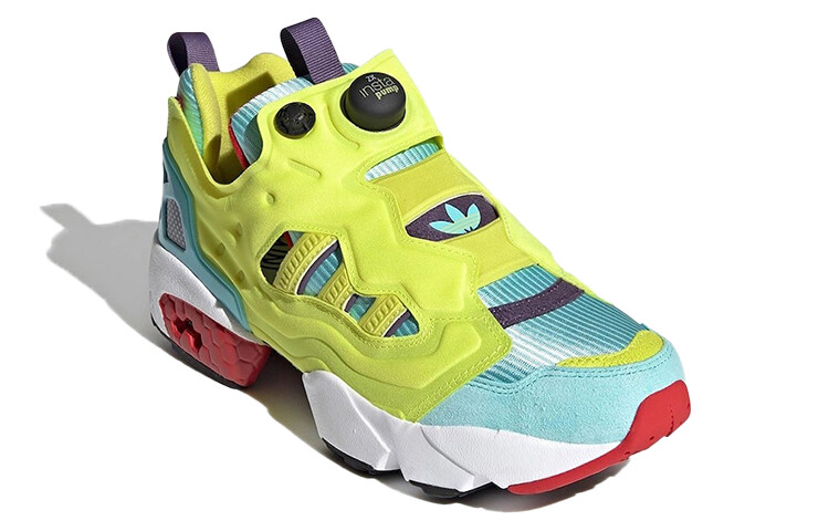 Кроссовки Adidas Originals ZX Fury Lifestyle Unisex, желтый/голубой/красный — фото 2