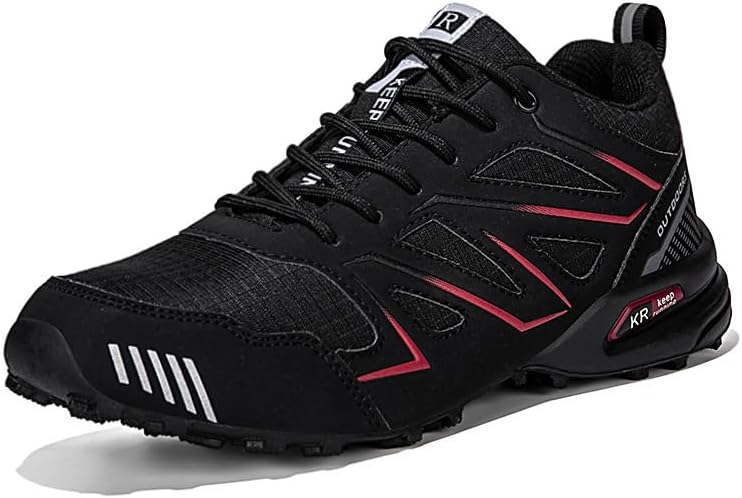 

Мужские обувь для ходьбы 2025 года с широким носком, для трейл-раннинга и воды, минималистичные кроссовки с нулевым перепадом на открытом воздухе Generic, черный