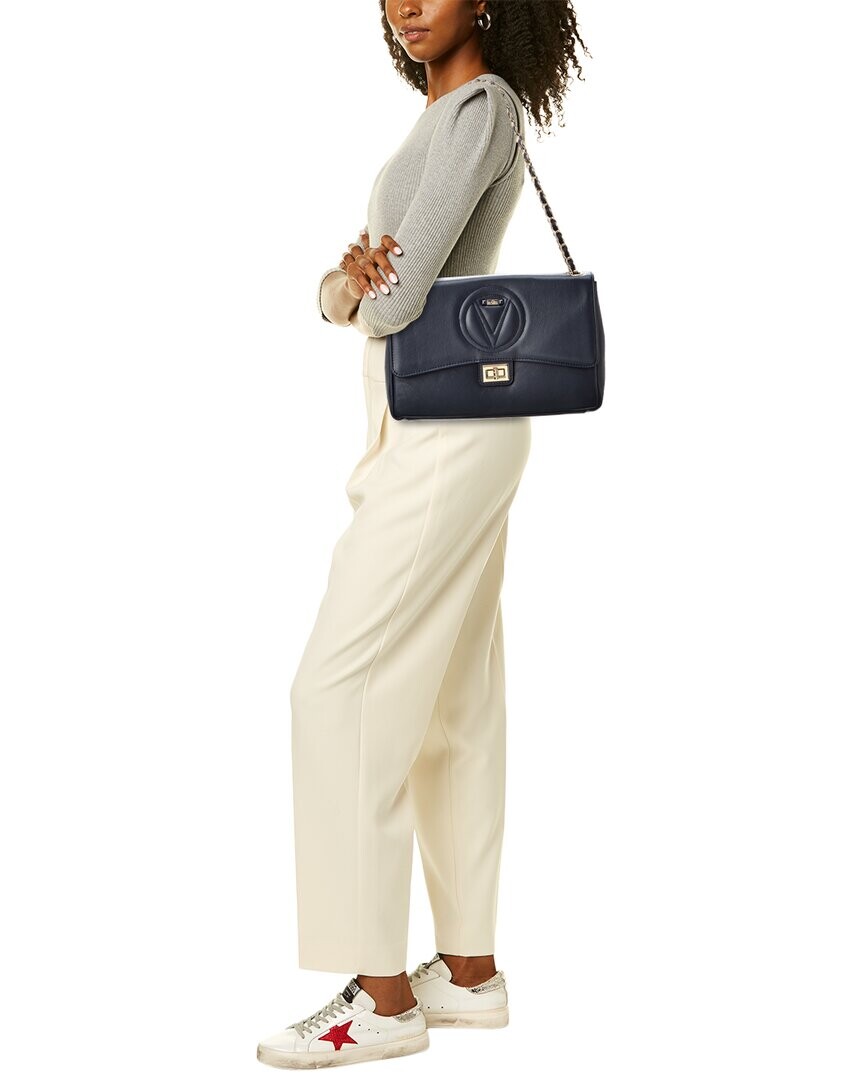 

Valentino by Mario Valentino Posh Signature Кожаная сумка через плечо, синий