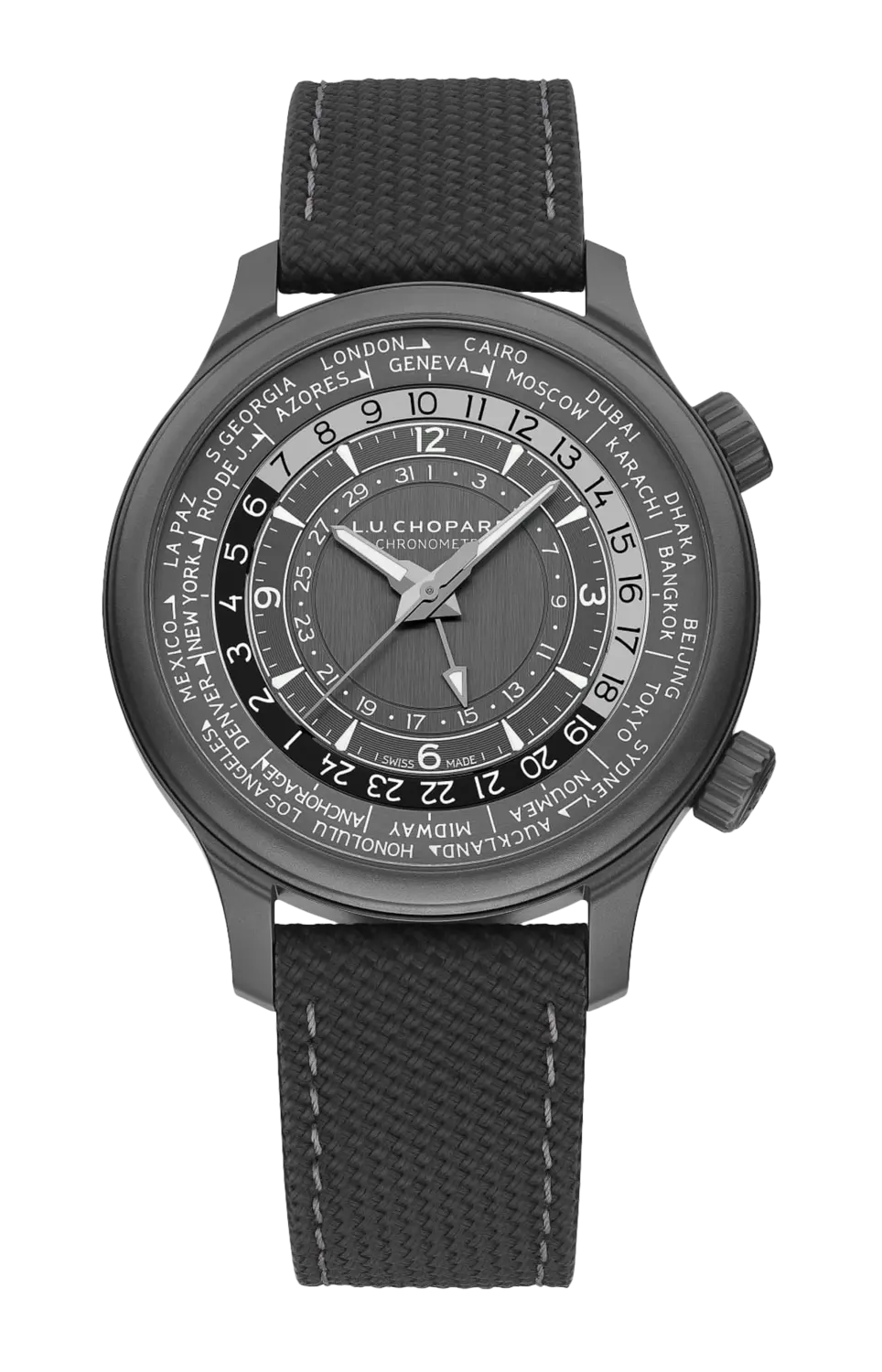 

Часы l.u.c time traveler one black 42 мм Chopard