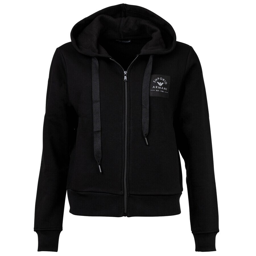 

Худи Emporio Armani Zip-Up Hoodie, черный