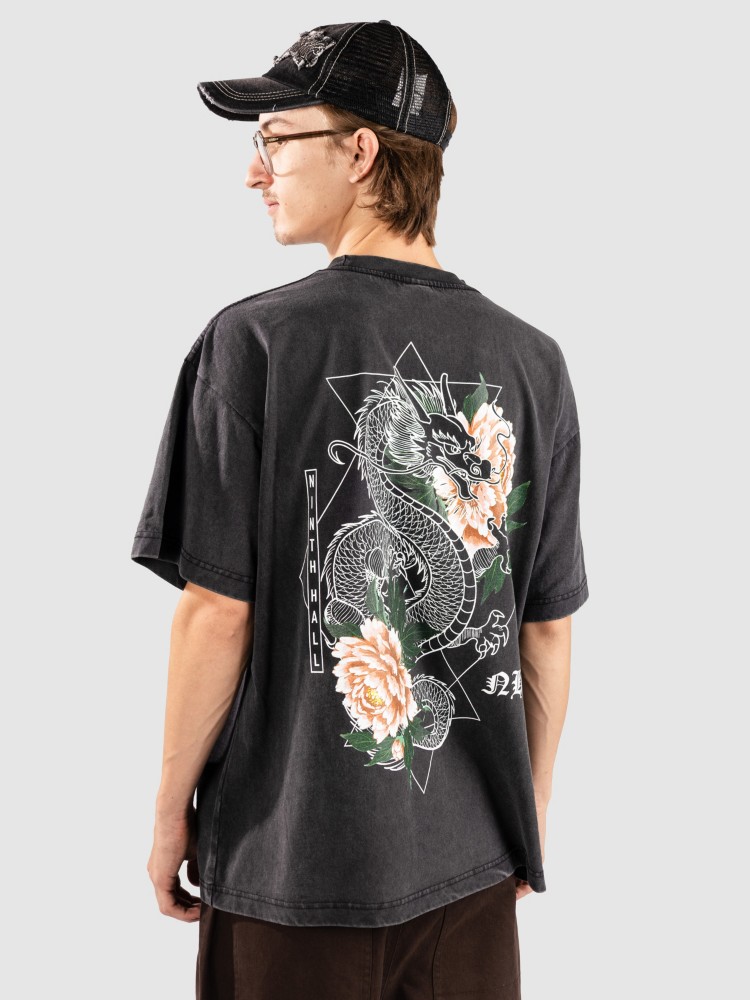 

Футболка Ninth Hall Venom Boxy T-Shirt, vintage black, Черный, Футболка Ninth Hall Venom Boxy T-Shirt, vintage black