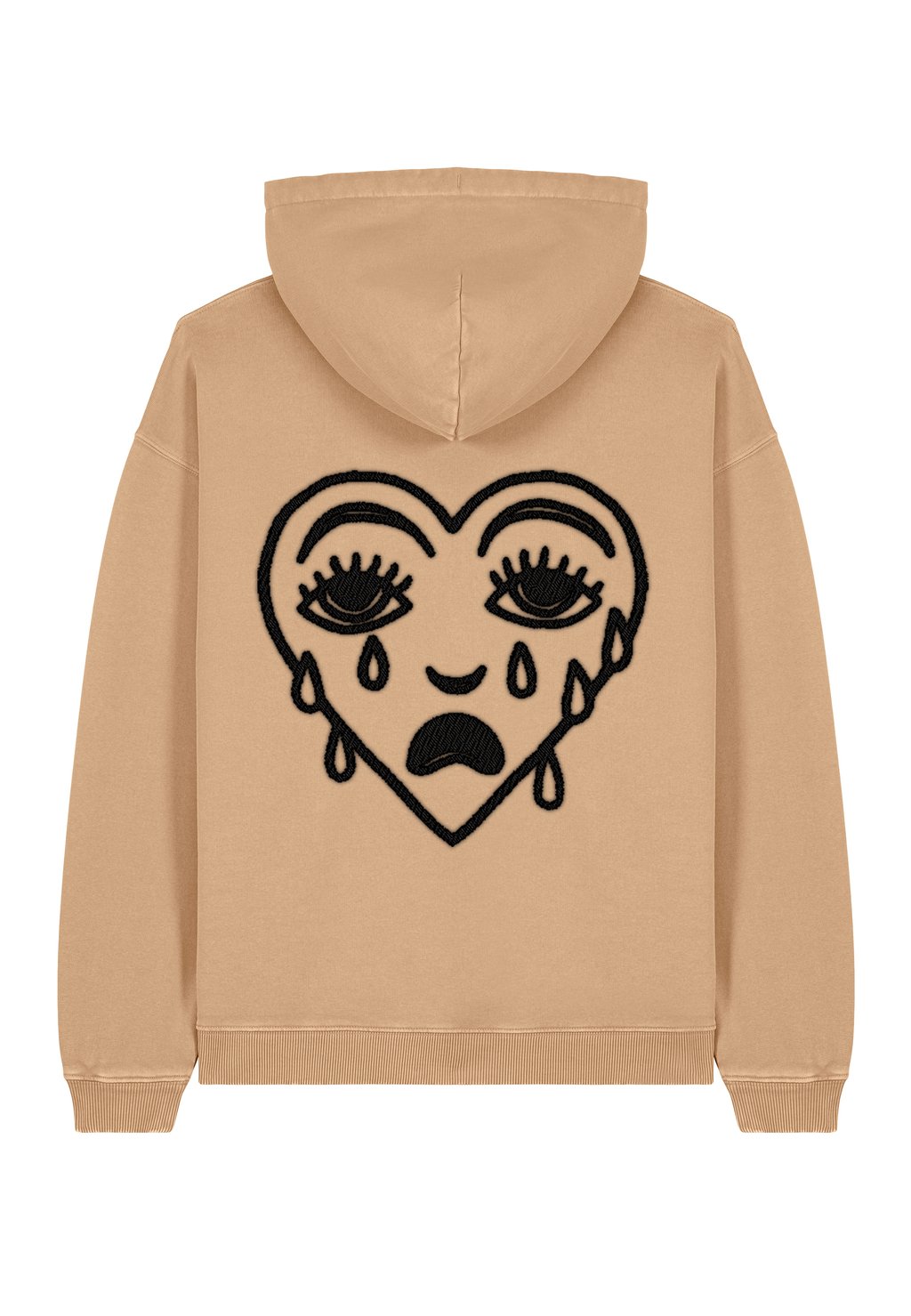 

Толстовка CRYING HEART EMBROIDERY UNISEX - Hoodie Mira Paris, бежевый