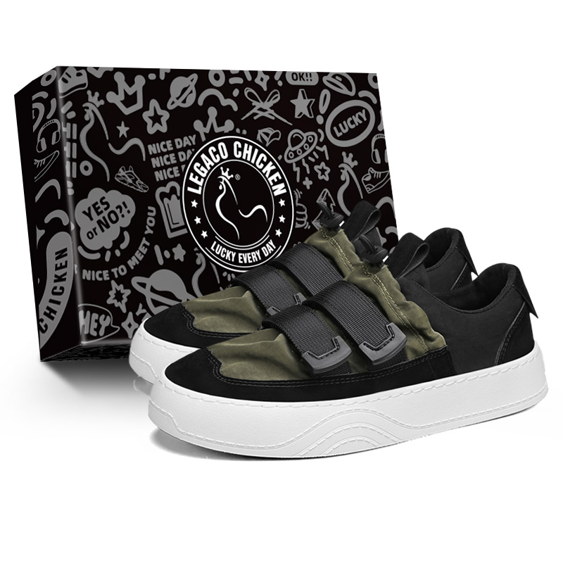 

Legaco Chicken Кроссовки Canvas мужские черно-зеленые, цвет Black Green