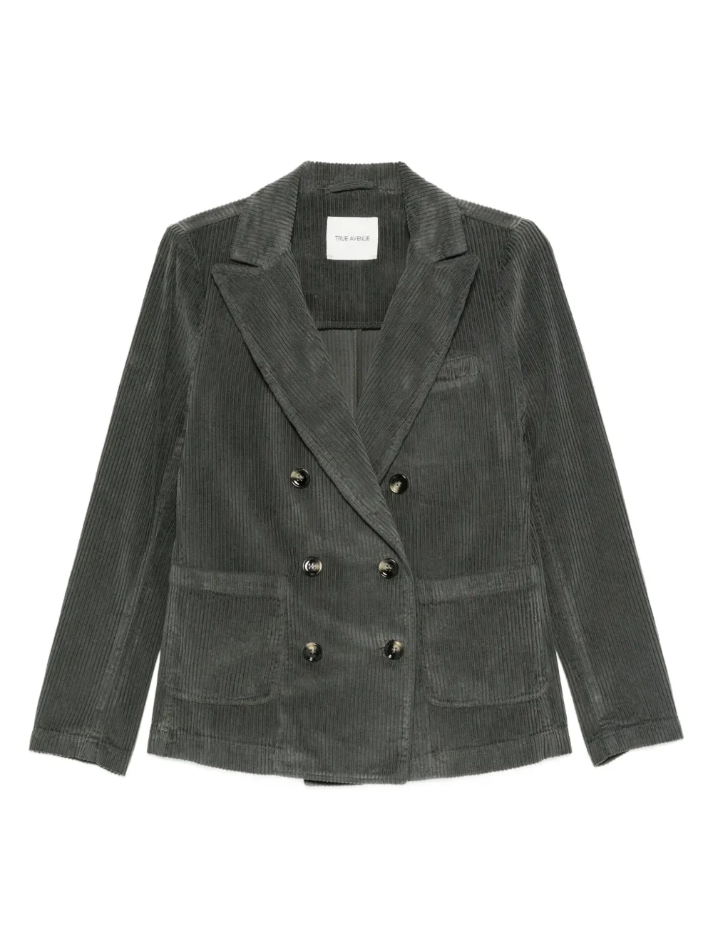 

Двубортный вельветовый блейзер TRUE AVENUE, серый