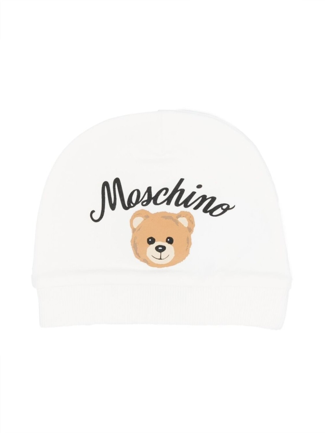 

Moschino Kids шапка бини Teddy Bear с логотипом, белый