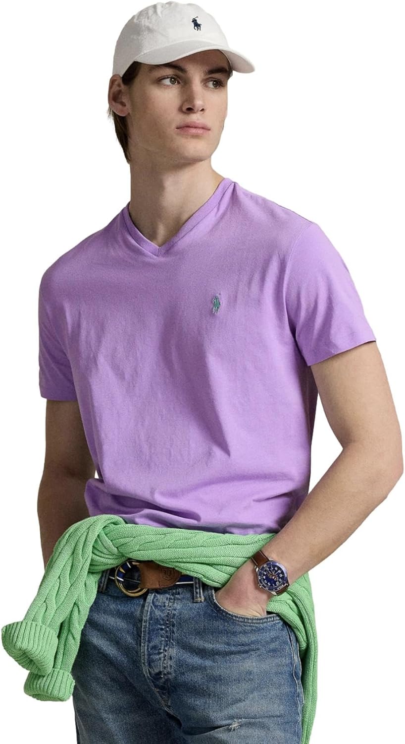 

Мужская футболка Polo RL классического кроя с V-образным вырезом POLO RALPH LAUREN, Rl Lavender, Розовый, Мужская футболка Polo RL классического кроя с V-образным вырезом POLO RALPH LAUREN, Rl Lavender
