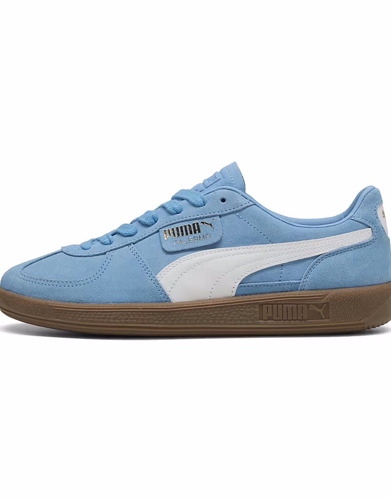 Кроссовки PUMA Palermo нежно-голубого цвета — фото 2