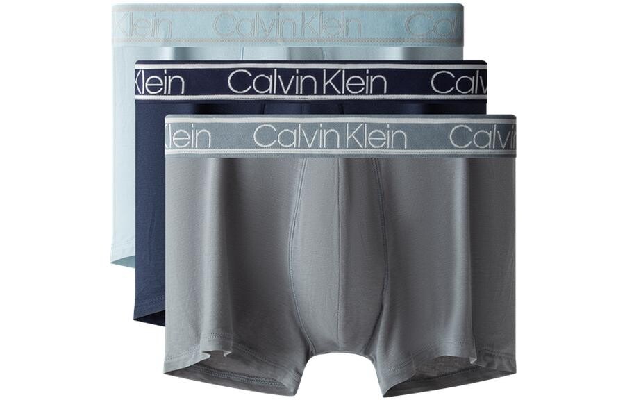 

Мужские трусы Calvin Klein, цвет 3 strips (light gray + navy blue + light blue)