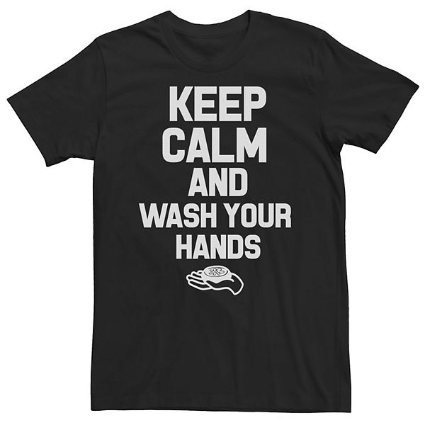 

Футболка Big & Tall "Keep Calm and Wash Your Hands" Licensed Character