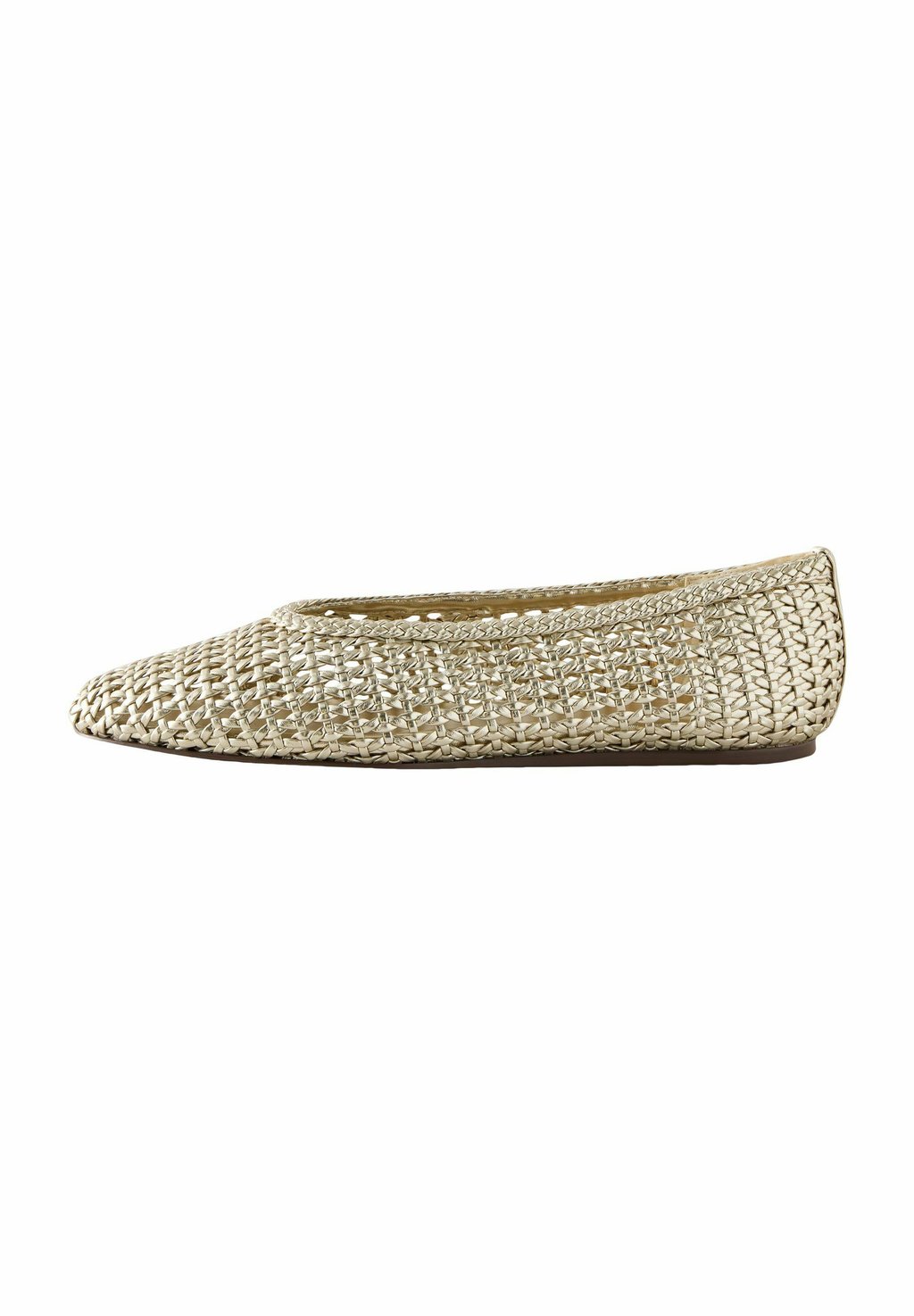 Балетки REGULAR FIT-FOREVER COMFORT ROUND TOE WEAVE Next, золотой