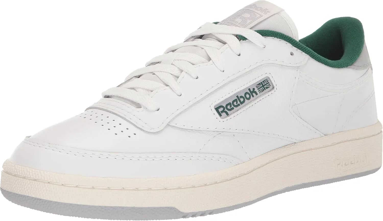 Мужские кроссовки Reebok Court Advance - повседневные теннисные туфли, размеры с 6 по 15, белый/темно-зеленый