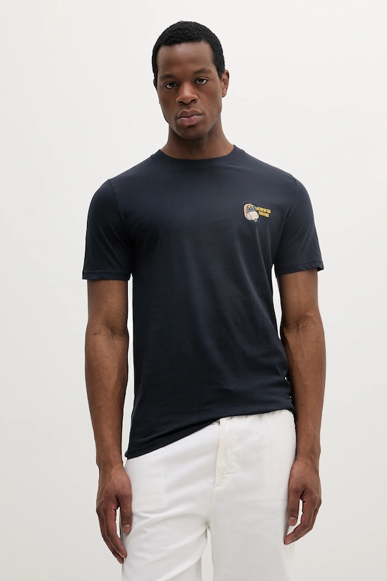 

Хлопковая футболка Lindbergh, темно-синий