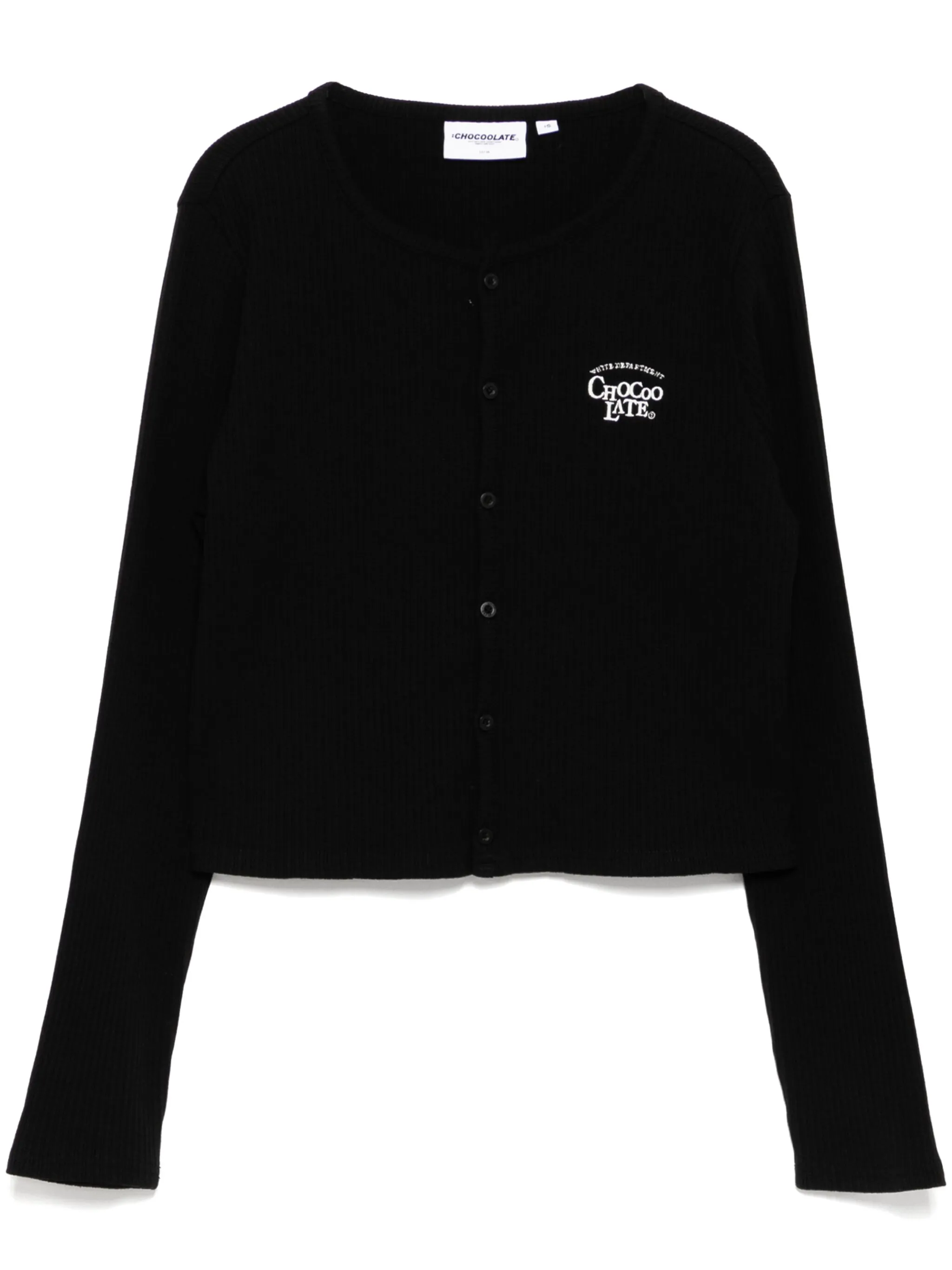 

Топ с вышитым логотипом Chocoolate, черный