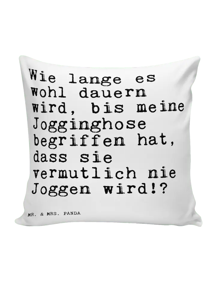 

Подушка Mr & Mrs Panda 40x40 Wie lange es wohl, белый