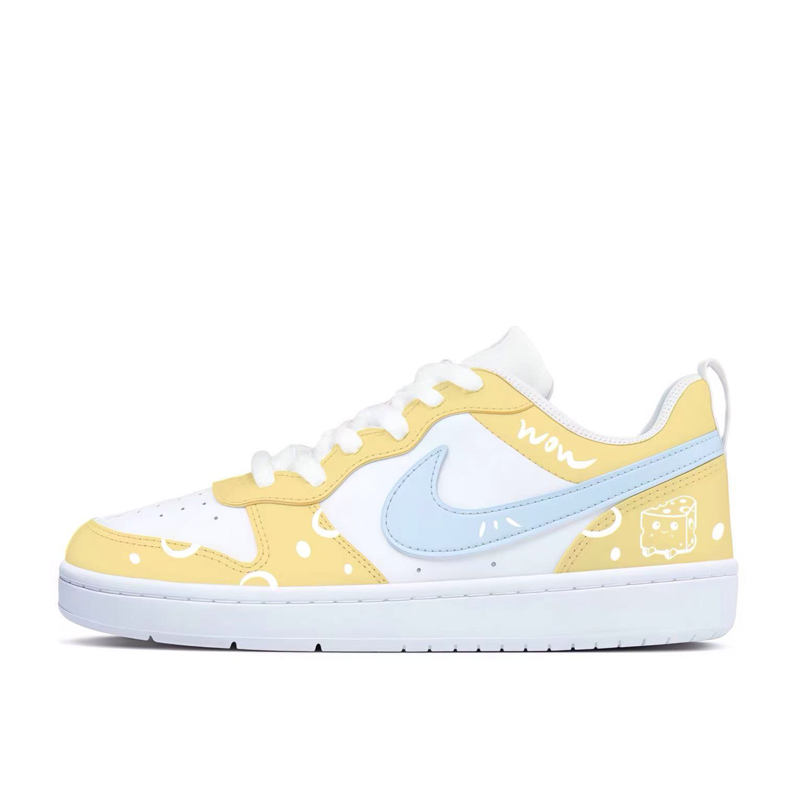 

Детские скейтерские кроссовки Court Borough для младших школьников Nike, желтый