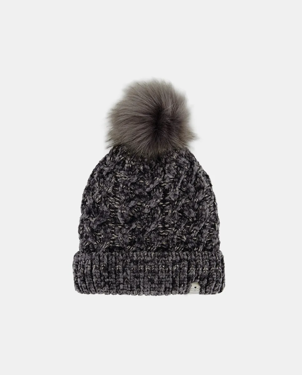 

Шапка из люрексного велюра Green Coast, светло-серый