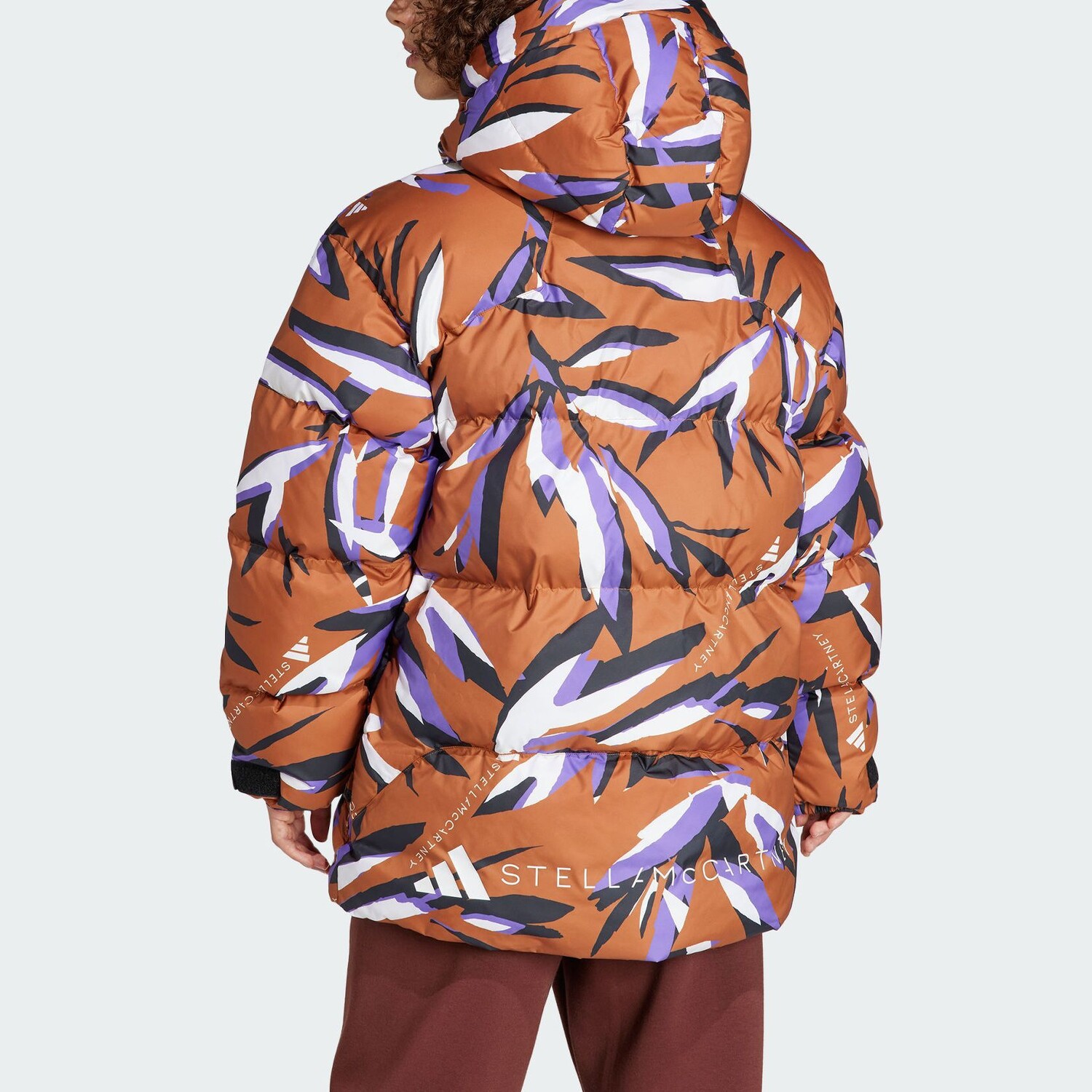 Куртка Adidas By Stella McCartney TrueNature Floral-print, темно-коричневый — фото 3