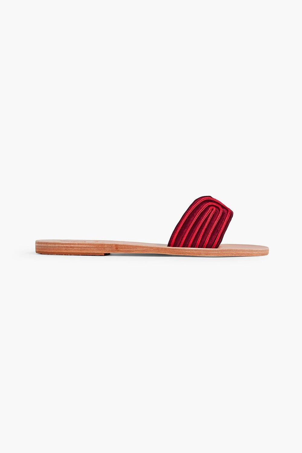 

Атласные шлепанцы с вышивкой ANCIENT GREEK SANDALS, бордовый