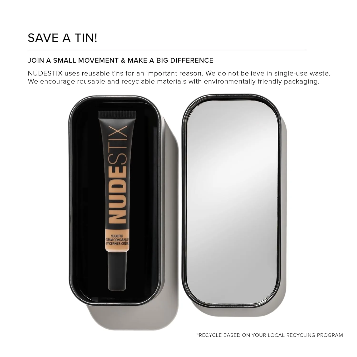 Nudestix NUDEFIX Cream Concealer - увлажняющий консилер для темных кругов, покраснений и несовершенств, NUDE 10 — фото 4