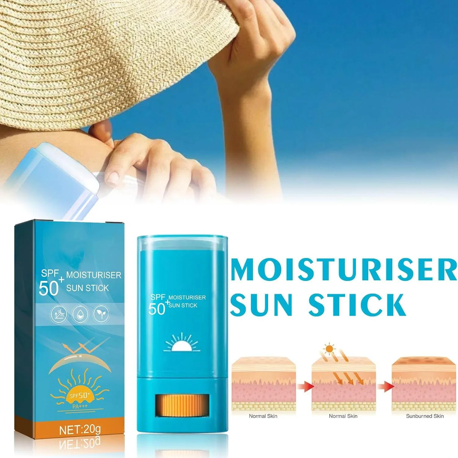 Солнцезащитный стик с SPF 50+ Generisch, 1Pc — фото 4