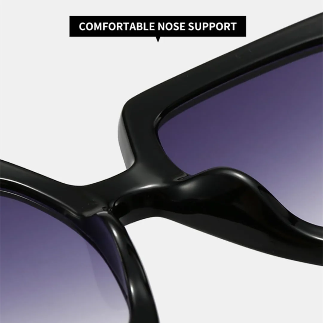 

Солнцезащитные очки для мужчин и женщин - защита UV400 - яркая градиентная оправа большого размера для занятий спортом на открытом воздухе и вождения DSVIGF, Tea