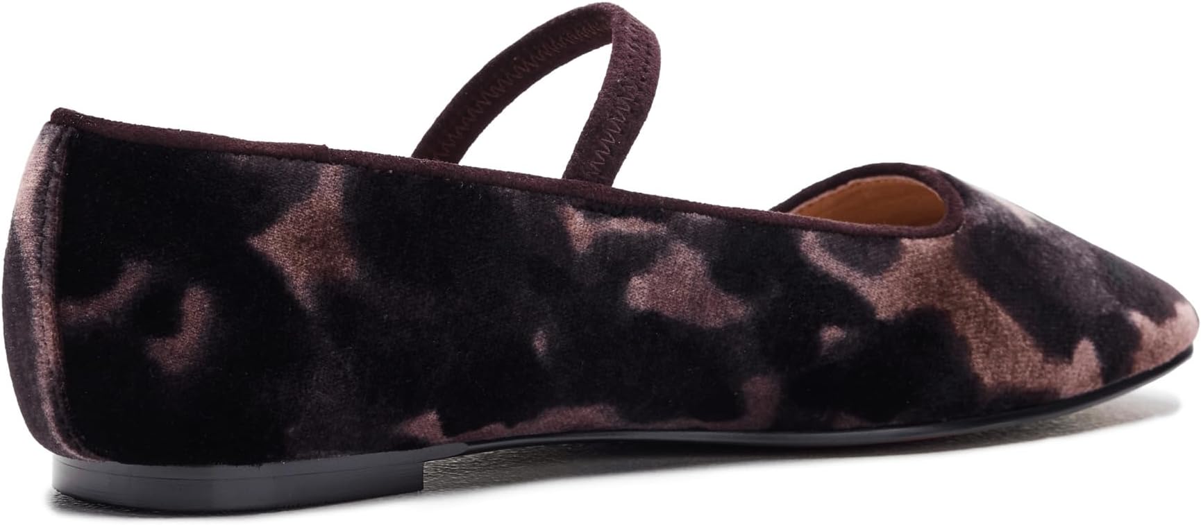 Балетки Madewell Women's Greta Elastic Mary Jane - Leopard Velvet, Espresso Multi — фото 3