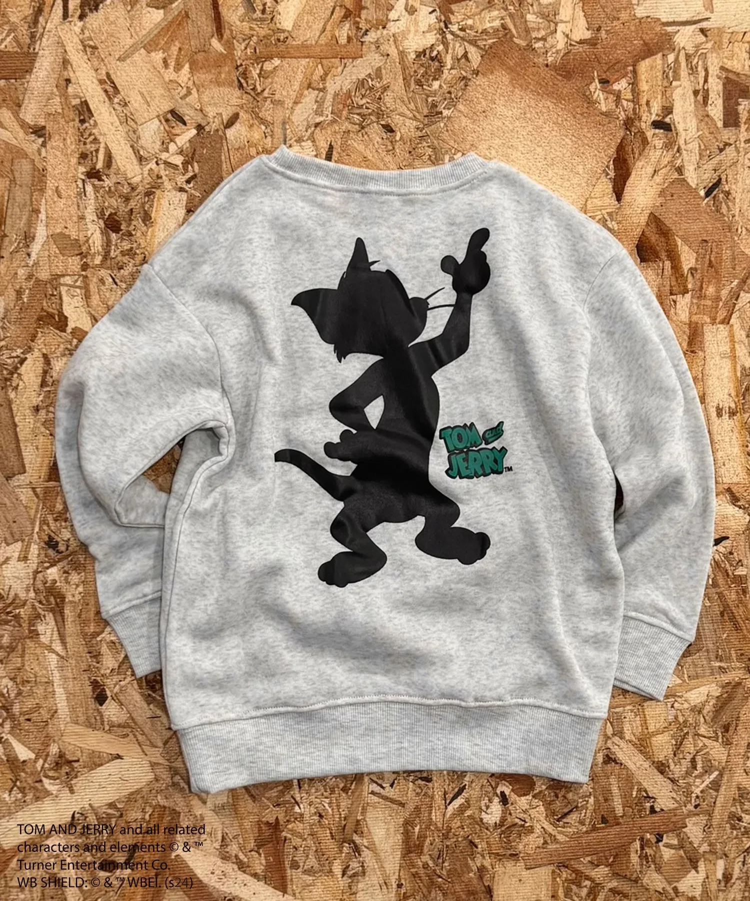 【TOM&JERRY】 Мягкая подкладка из хлопка, не образует катышков, принт на спине, БОЛЬШАЯ толстовка