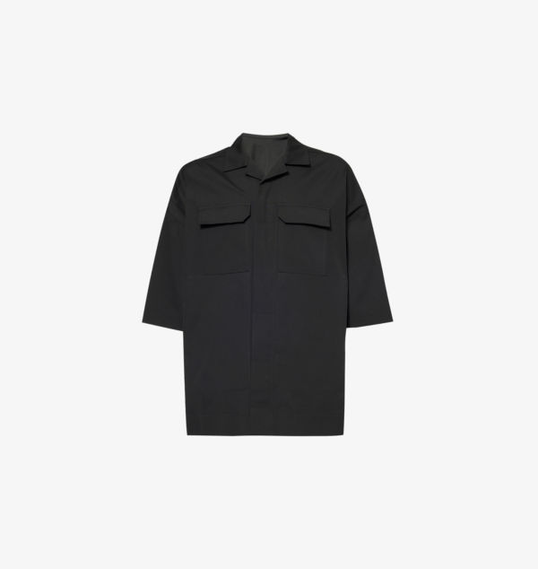 

Рубашка свободного кроя из эластичного хлопка Magnum Tommy с карманами на пуговицах Rick Owens, черный