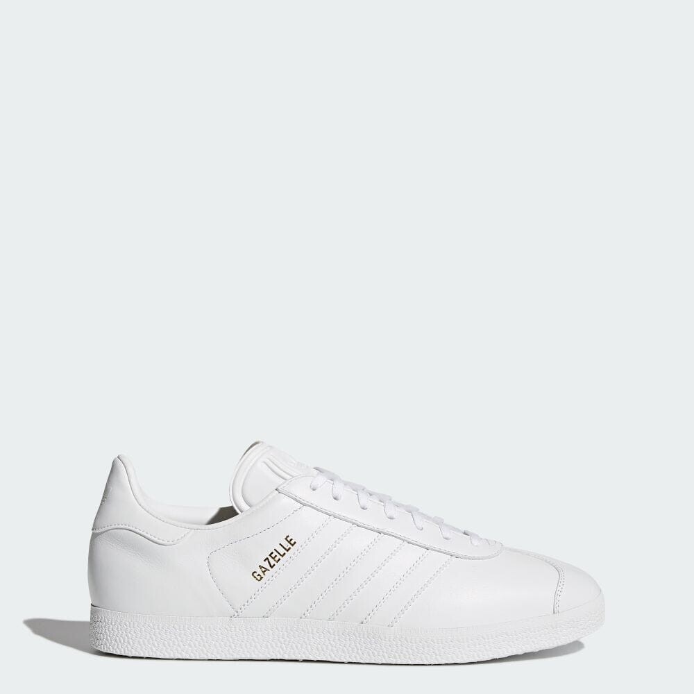 Кроссовки Adidas Gazelle, цвет White/Gold Metallic