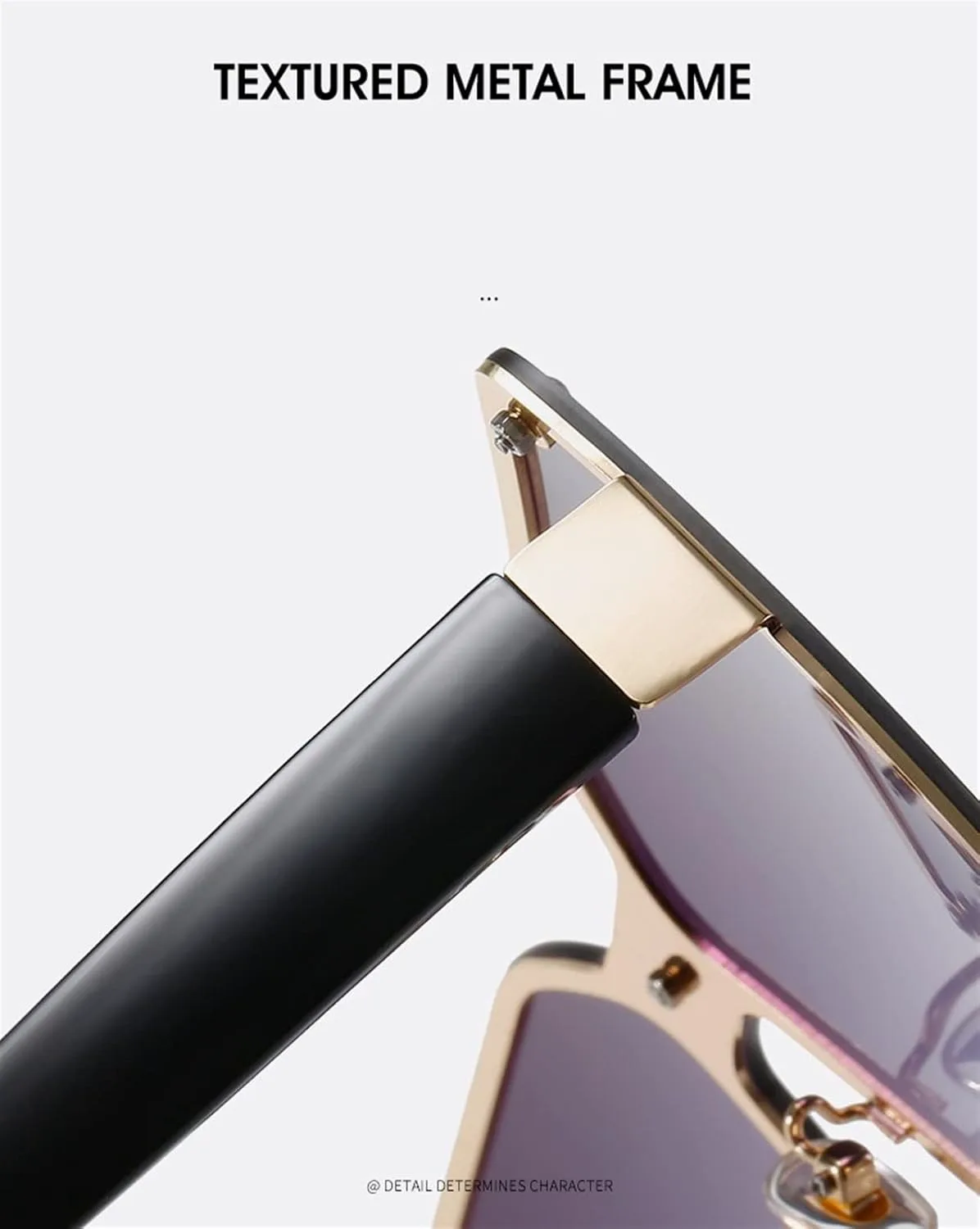 

Женские солнцезащитные очки в ретро-стиле с квадратной крупной оправой, модель 2026, для отдыха на природе и защиты от солнца (цвет: G, размер: средний) MTZJH, C