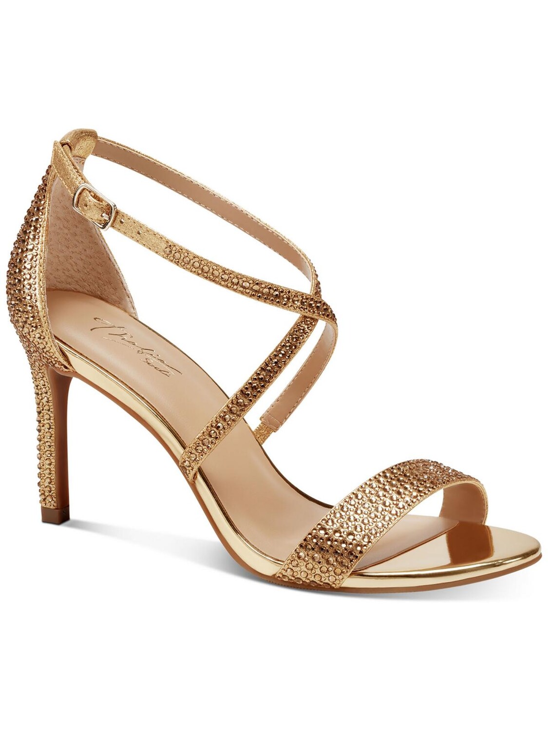 

Женские классические сандалии Darria с ремешками Thalia Sodi, цвет Gold Metallic