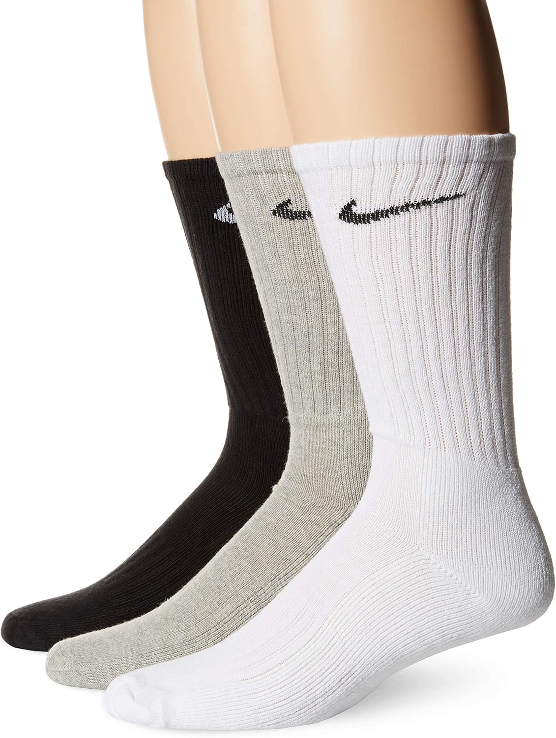 

Тренировочные носки Nike Unisex Performance Cushion Crew (3 пары), Grey/Black/White