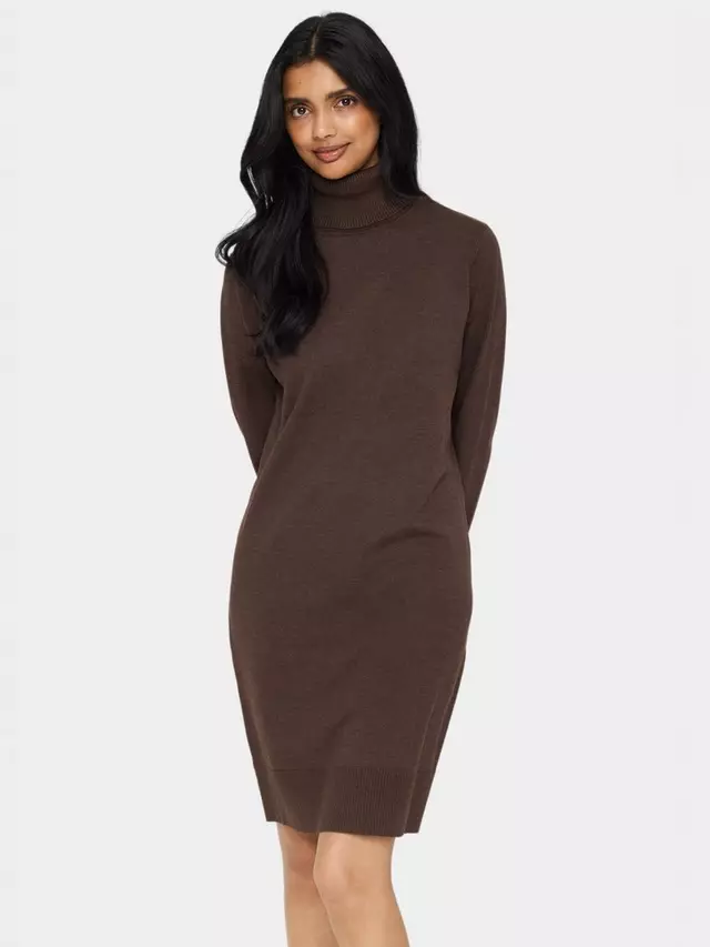 

Платье Saint Tropez Mila Roll Neck Jumper, цвет dark oak/melange