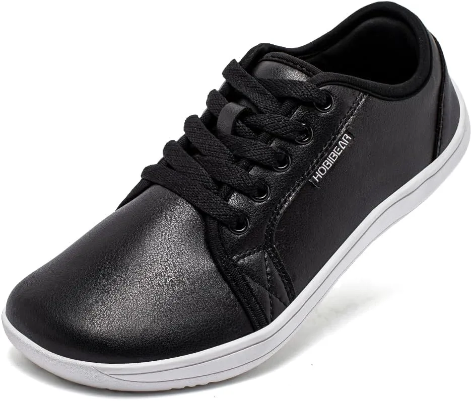 

HOBIBEAR Женские и мужские ультралегкие минималистичные кроссовки босоногого типа с нулевым уклоном, удобные и легкие, черный