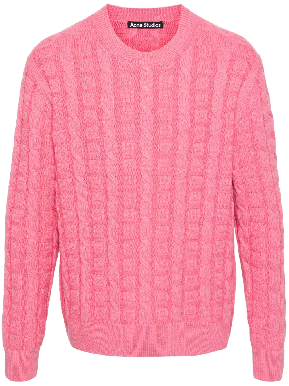 Джемпер фактурной вязки Acne Studios, розовый