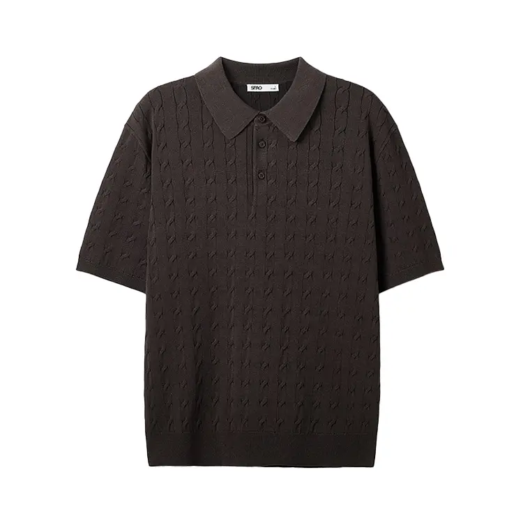 

Свитер мужской с лацканами Lapel Moderate SPAO, коричневый