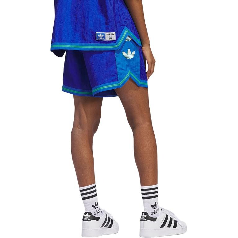 Повседневные шорты унисекс темно-синие Adidas Originals, темно-синий — фото 3