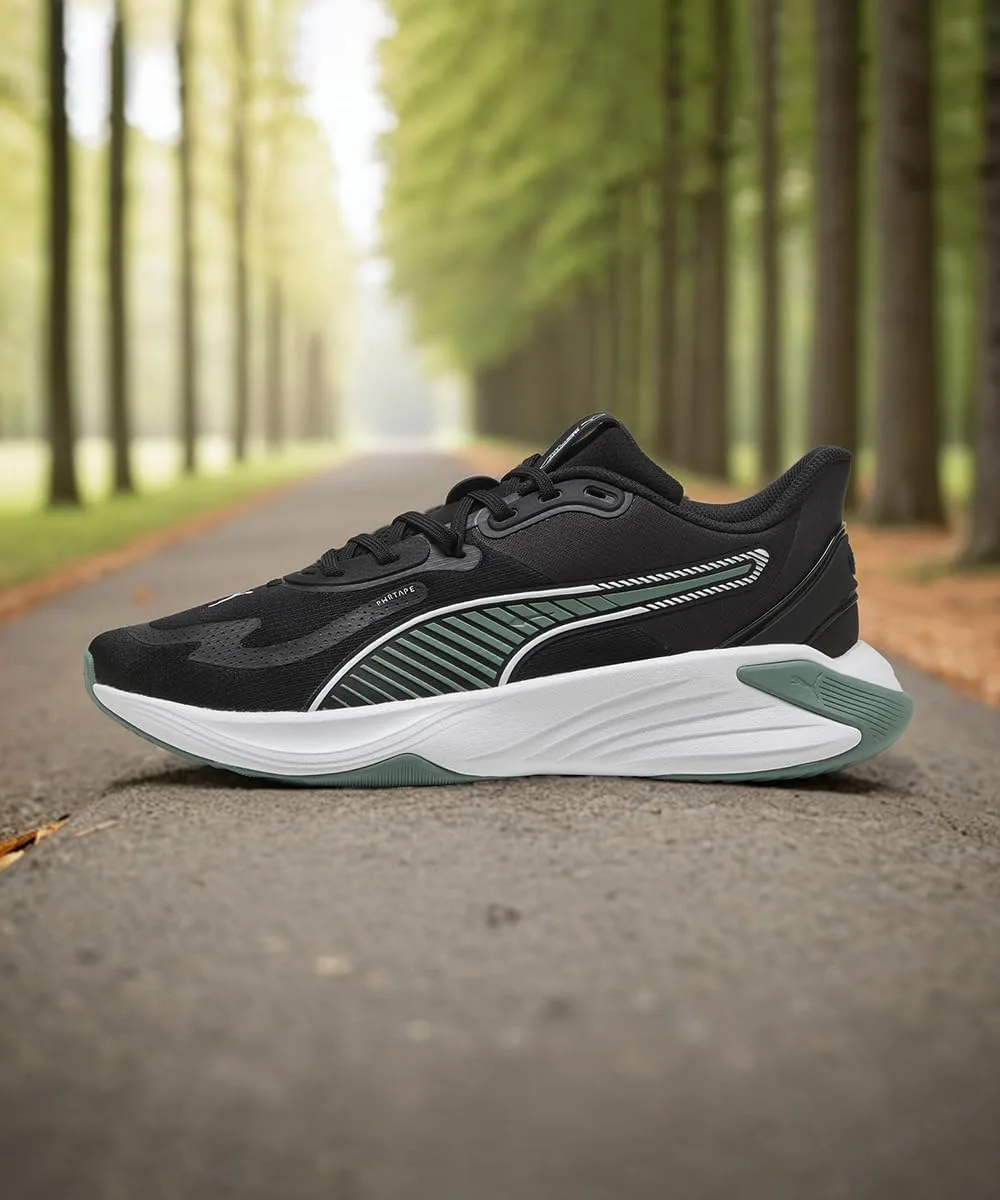 Кроссовки PUMA Adult PWR Hybrid Training Shoes, белый/черный/зеленый — фото 2