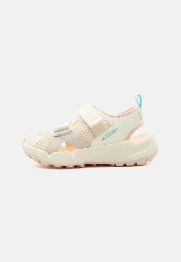 Сандалии прогулочные Hydroterra Adidas Terrex, кремово-белый/розовый/полупрозрачный аква