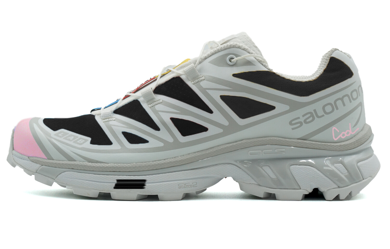 

Кроссовки XT-6 унисекс с низким верхом белый/черный/розовый Salomon