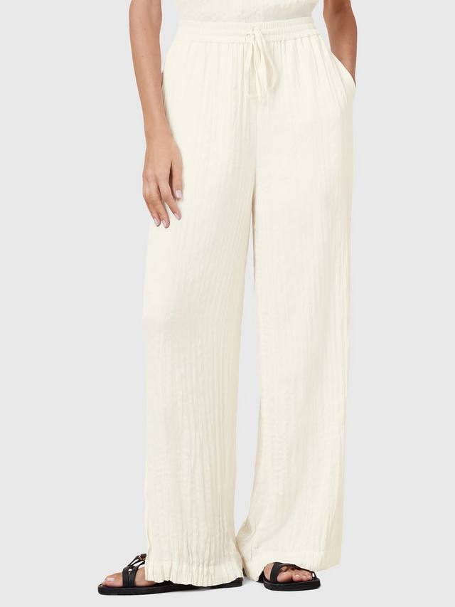 

Брюки с карамелиновой складкой AllSaints, белый