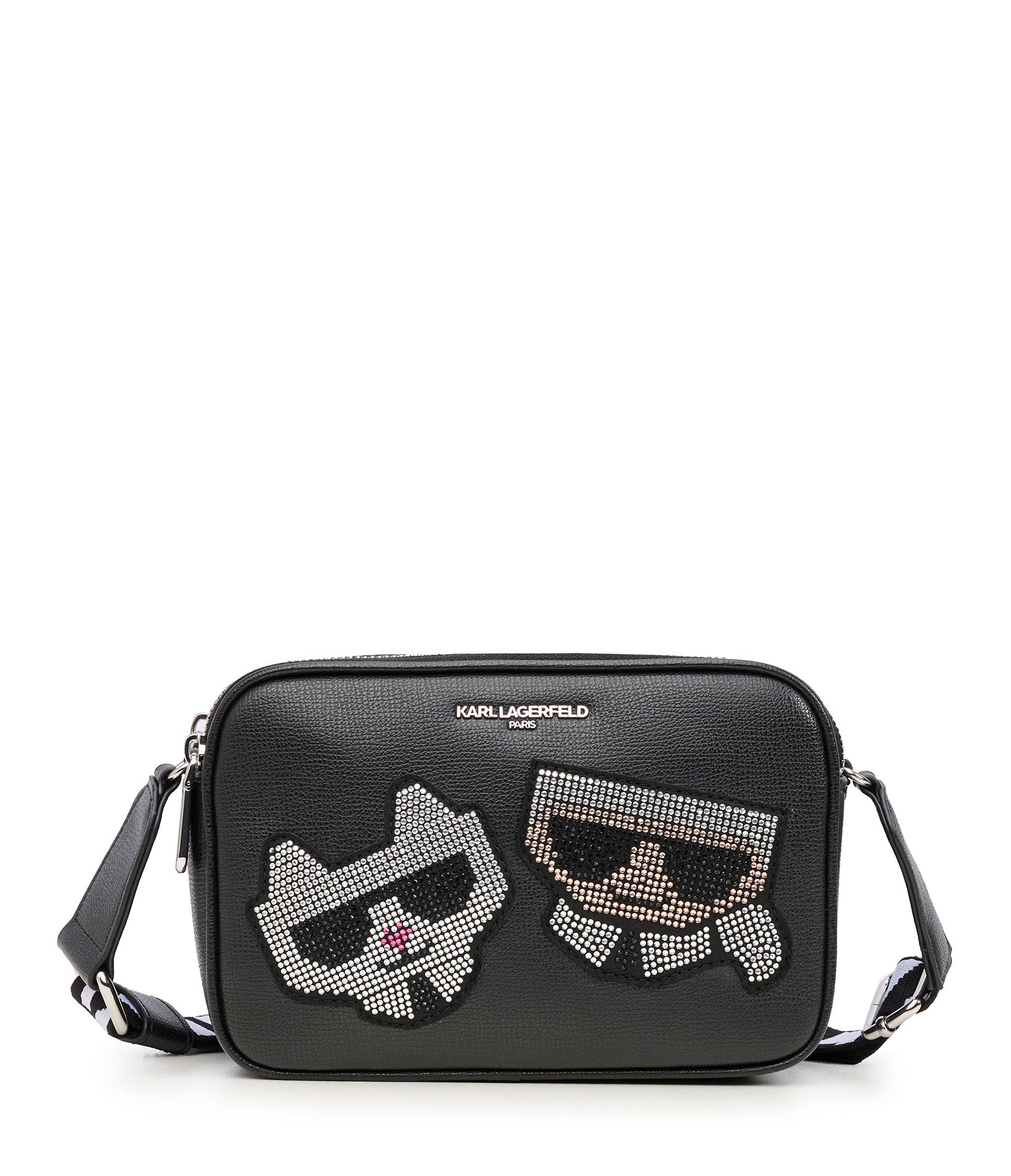 

Сумка-через для камеры maybelle rinestone duo KARL LAGERFELD PARIS, черный