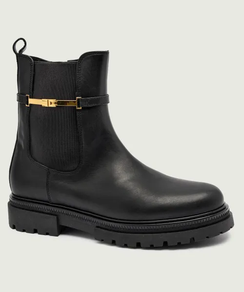 

Кожаные ботинки челси Elisabetta Franchi, черный