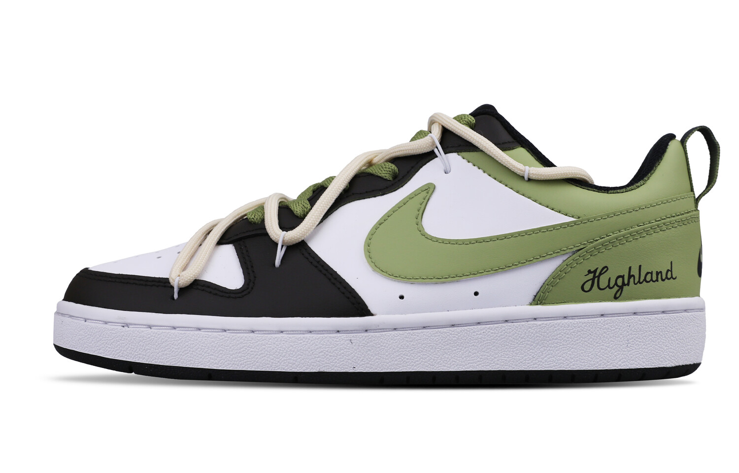 

Кроссовки Nike Court Borough Skateboarding Shoes Women's Low-top White/Green, цвет Matcha