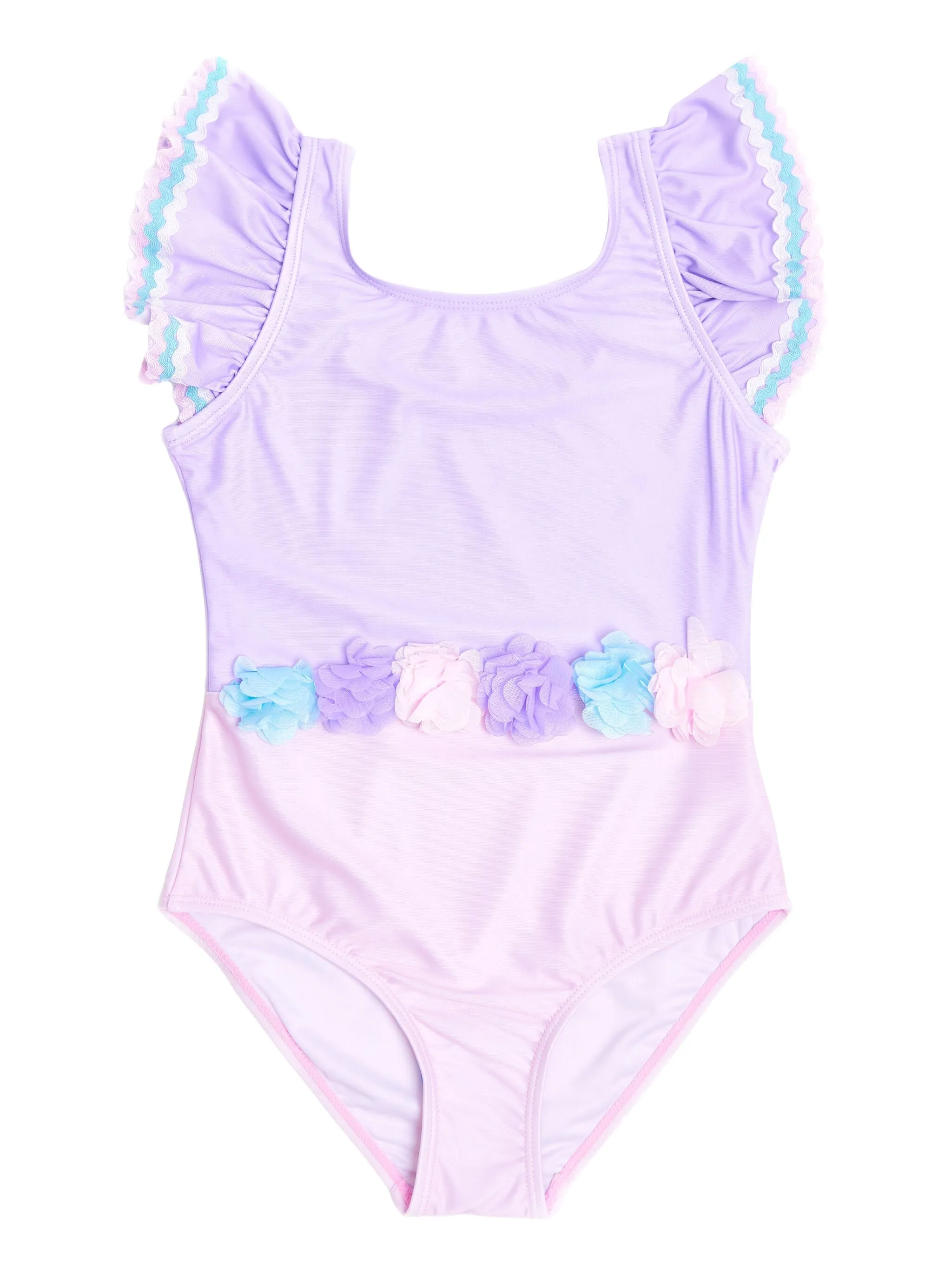 

Купальник с цветочной аппликацией Soliswim Kids, розовый