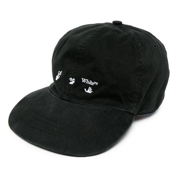 

Кепка OFF-WHITE l Classic logo Embroidered Cap Black, черный